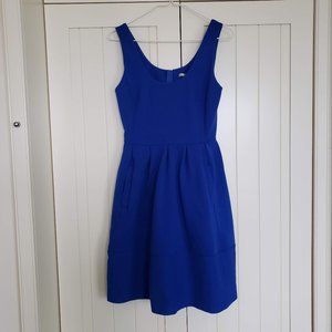 Royal Blue Sleeveless A-line dress